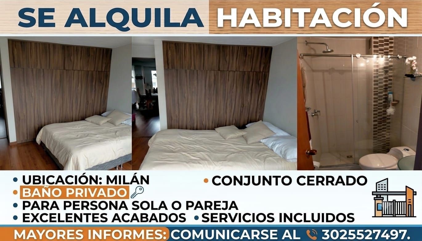 Habitación en arriendo en Milan, Manizales en barrio Milan, Milan, Manizales