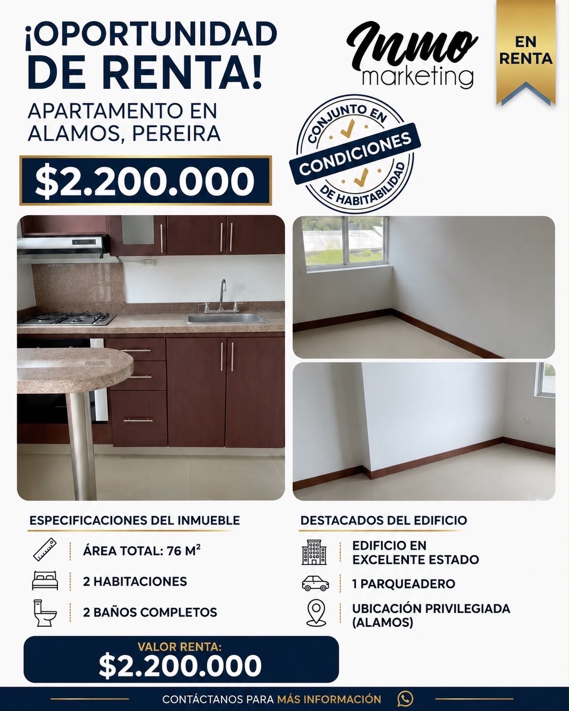 Apartamento en arriendo en Álamos, Pereira en álamos, Álamos, Pereira